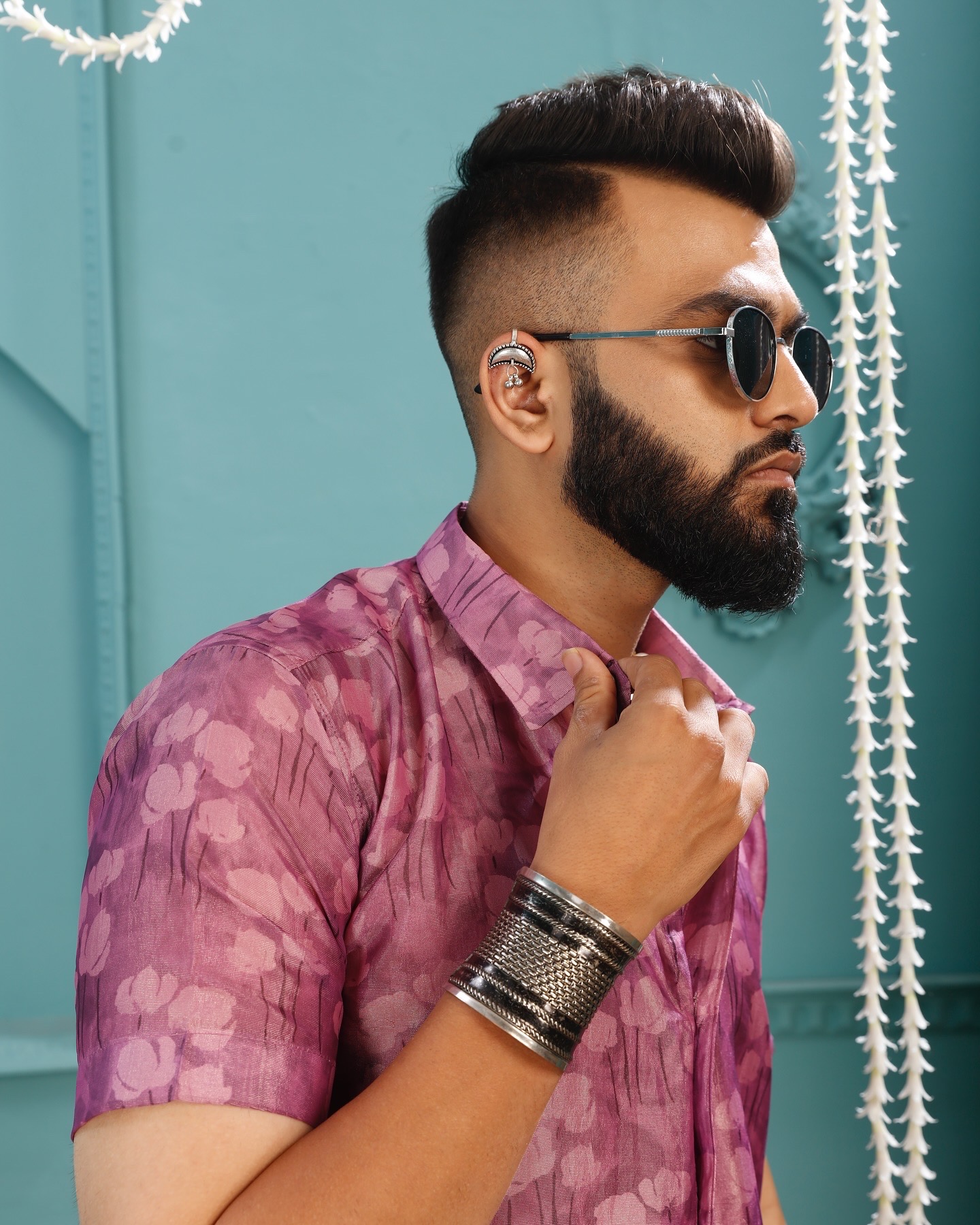 Teal Editorial Portrait